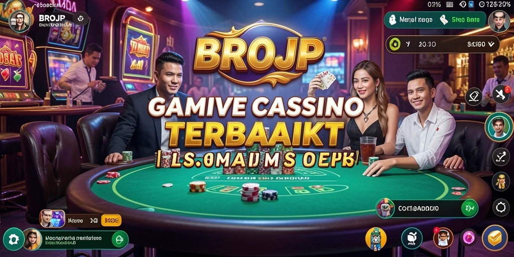 Tampilan gameplay Live Casino yang mengasyikkan di BROJP.