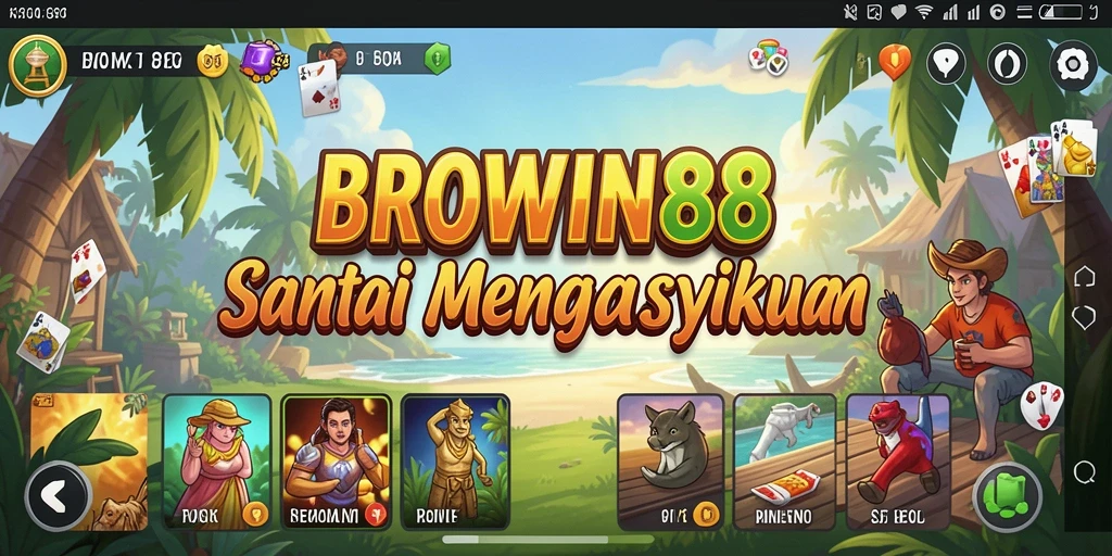 Tampilan seru saat bermain BROWIN88 dengan teman-teman.