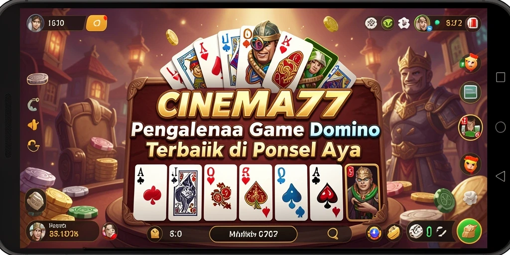 Tampilan menarik dari gameplay Domino CINEMA77 saat dimainkan.