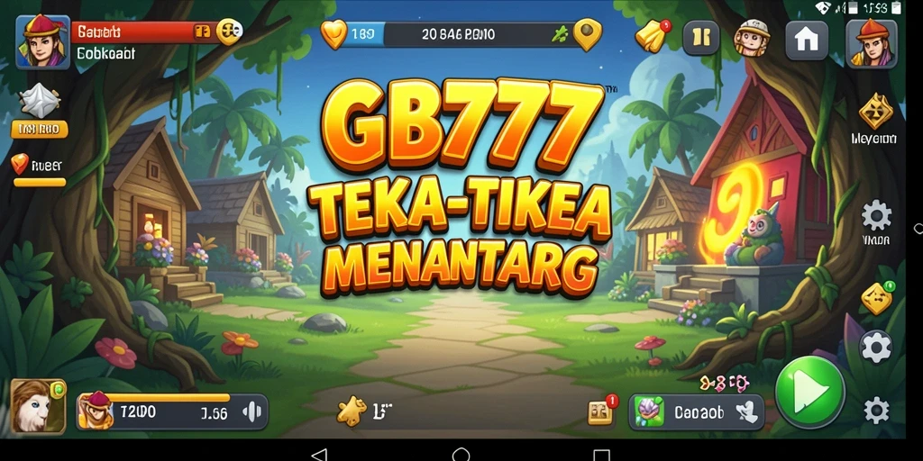 Tampilan gameplay GB777 yang menantang dalam dunia puzzle.
