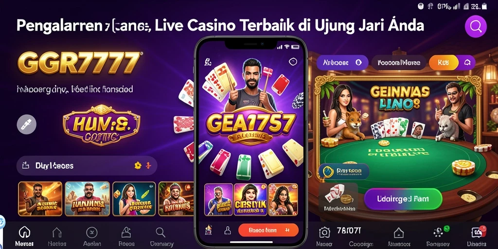 Screenshot gameplay GGR7777 dengan dealer langsung yang interaktif.