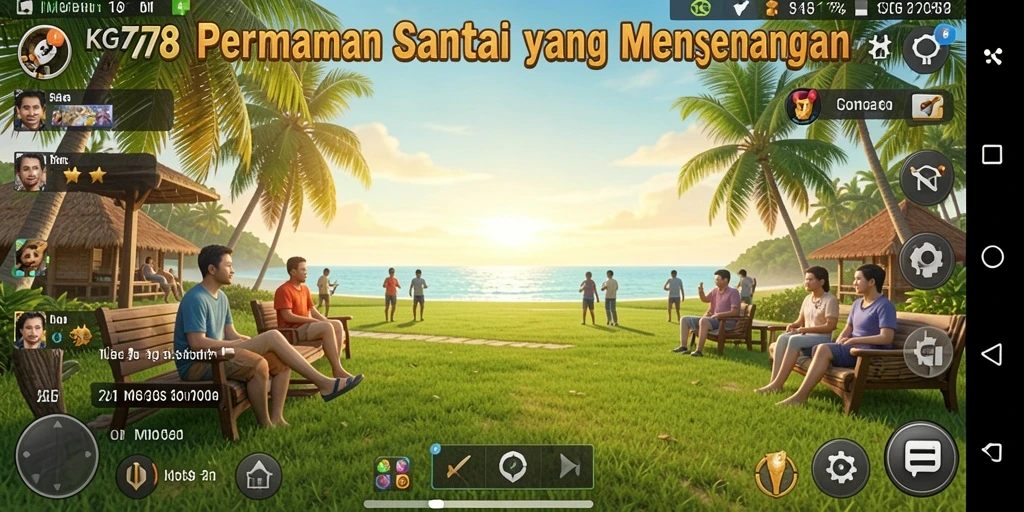 Tampilan gameplay menarik dari KG778 yang penuh warna.