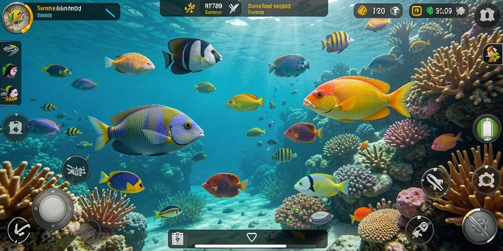 Gameplay seru menembak ikan di bawah laut yang menakjubkan.