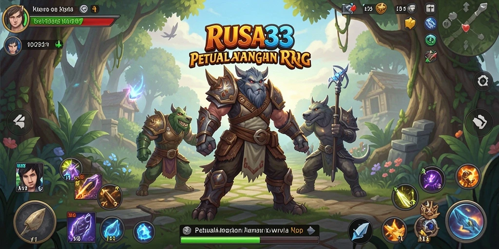 Tampilan gameplay RPG menakjubkan dan seru di RUSA33.
