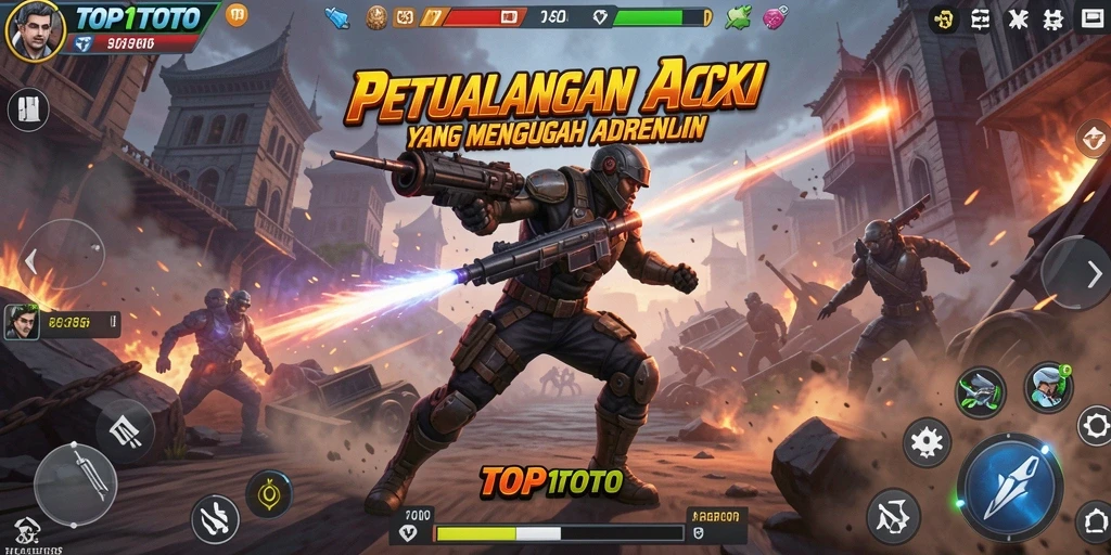 Gameplay intens TOP1TOTO dengan aksi seru dan grafis menawan.